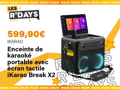Image : Enceinte de karaoké portable avec écran tactile iKarao Break X2 - Ikarao | Ravate.com