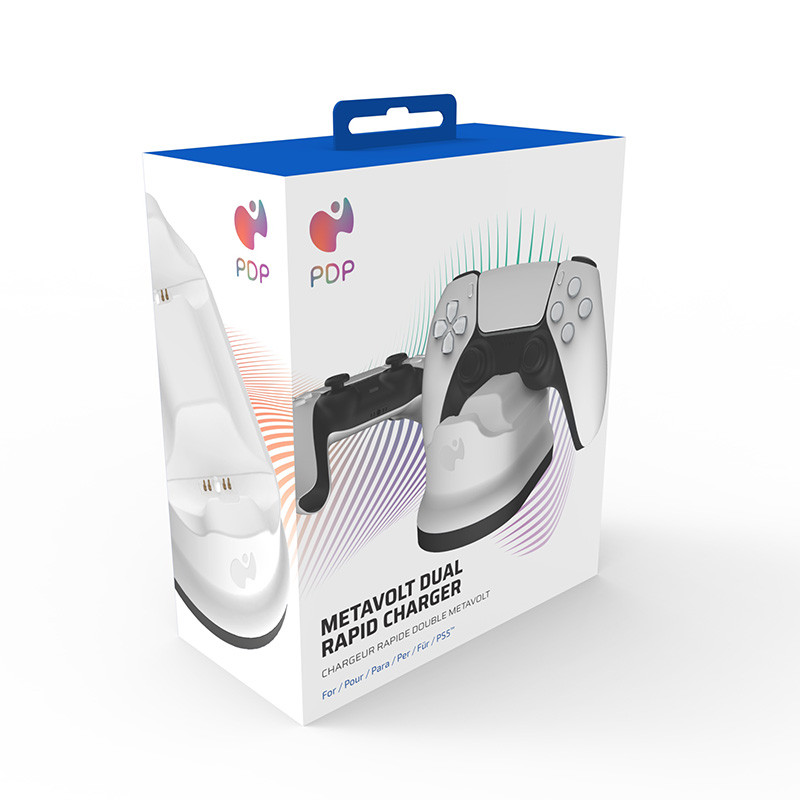 Chargeur Double Rapide Pour Manettes PS5, 2 Ports De Charge, Noir, Générique