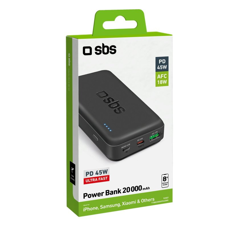 UGREEN Nexode 45W Batterie Externe 20000mAh Câble USB C Intégré Power Bank Portable Charge