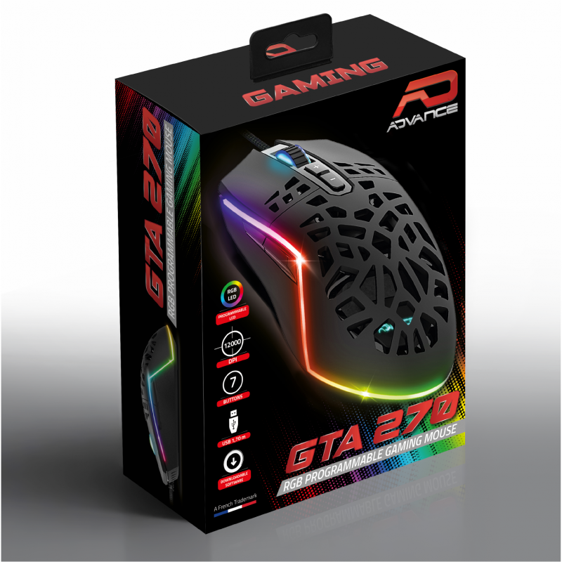 Souris sans Fil Advance SWIFT 4D - 1600 dpi / Black