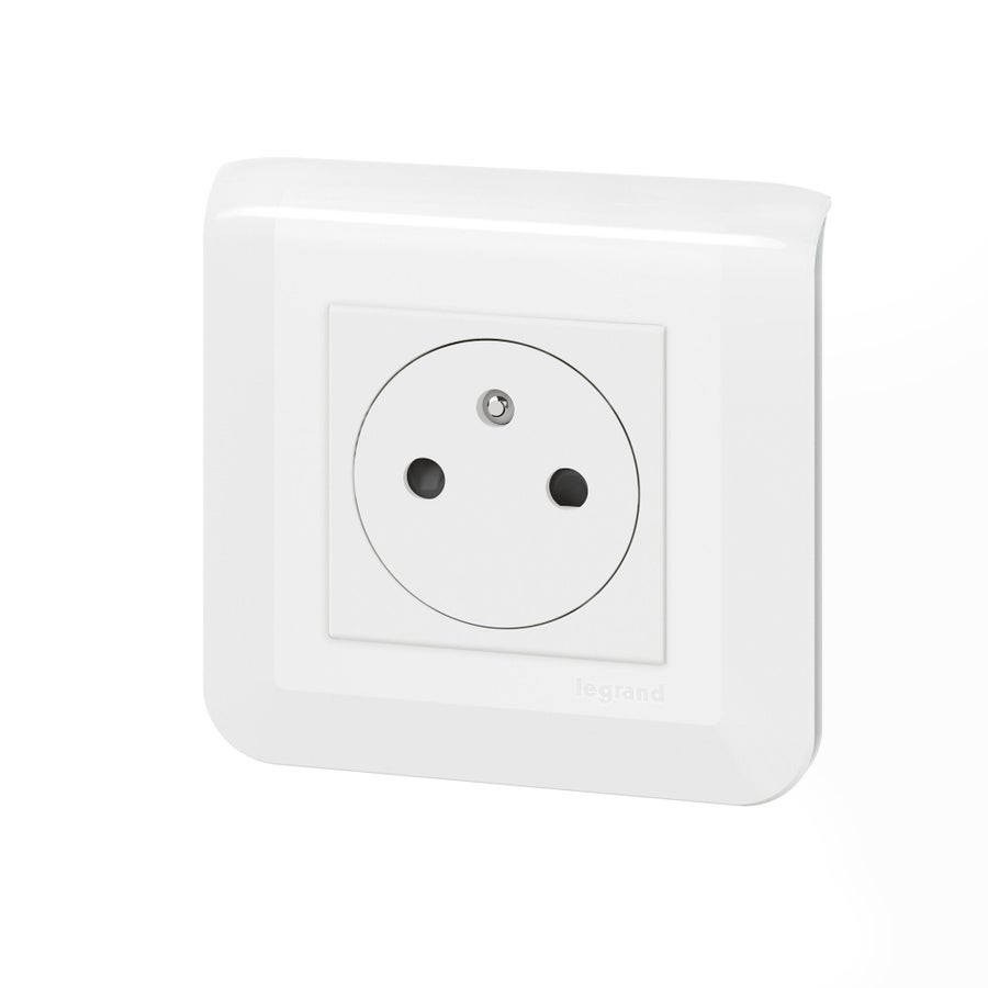 Adaptateur appel infirmier Legrand Mosaic avec prise contacteur