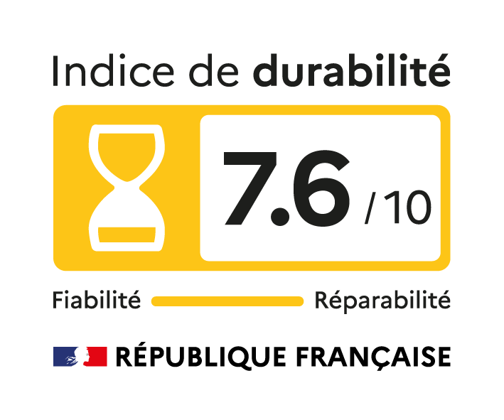 Indice de durabilité 7,6/10