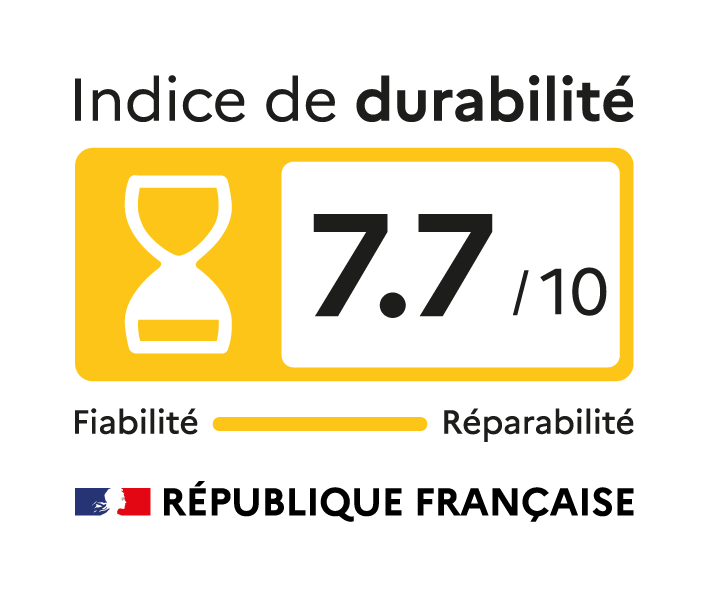 Indice de durabilité 7,7/10