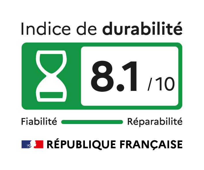 Indice de durabilité 8,1/10