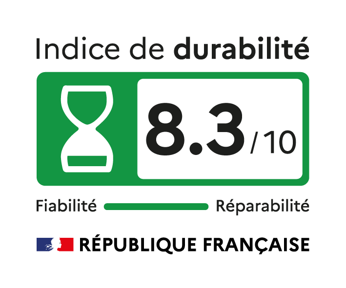 Indice de durabilité 8,3/10