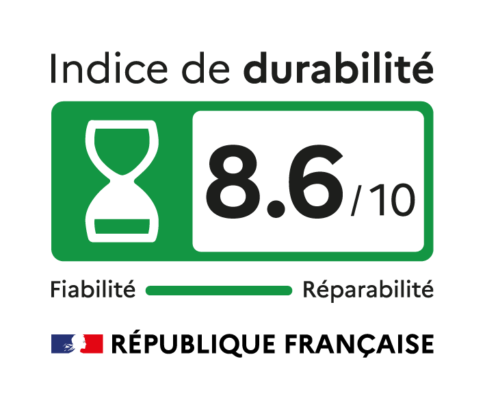 Indice de durabilité 8,6/10