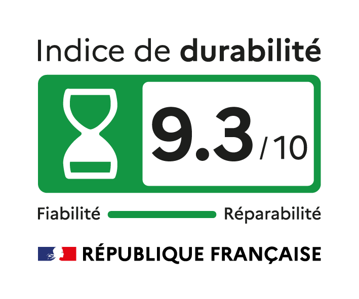 Indice de durabilité 9,3/10