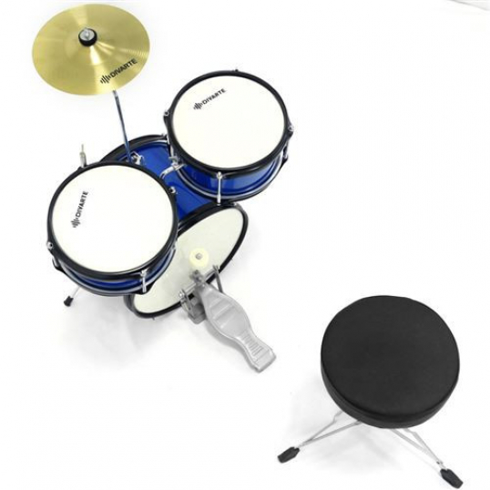 Batterie acoustique Junior DrumSet pour enfant Bleu - DIVARTE