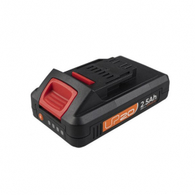 Black and Decker 36V 2.5AH lithium battery isolated on white
